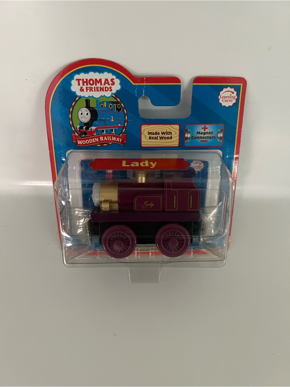 Thomas & Friends Lady Wooden Train Engine Retired New in Box
